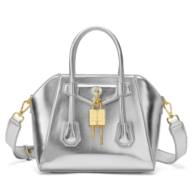Fashion Forward Diaper Bag Women's Leather Tote Luxury Crossbody Bag Vintage Minimalist Designer Large Capacity Elegant