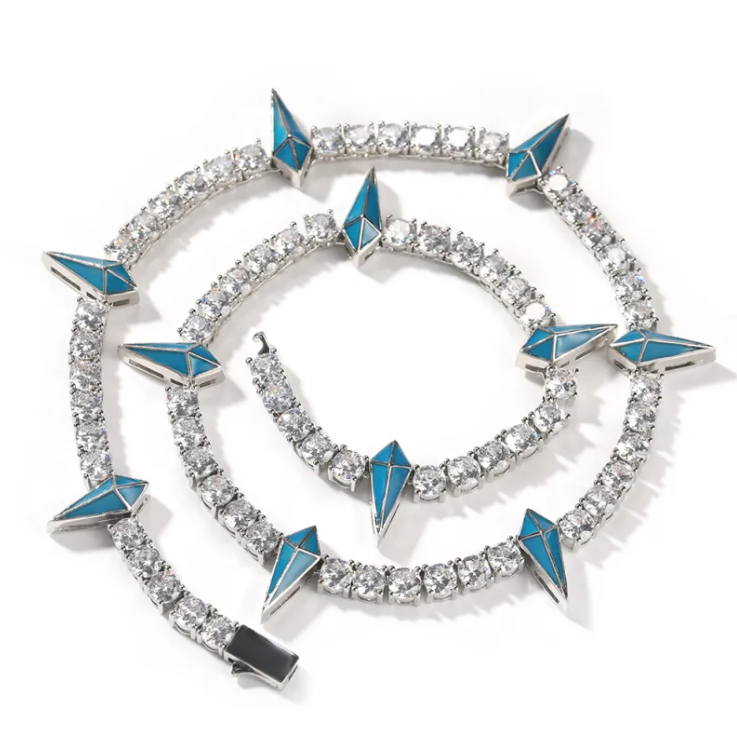 Men's Zircon Pendant Necklace – Modern Minimalist Design