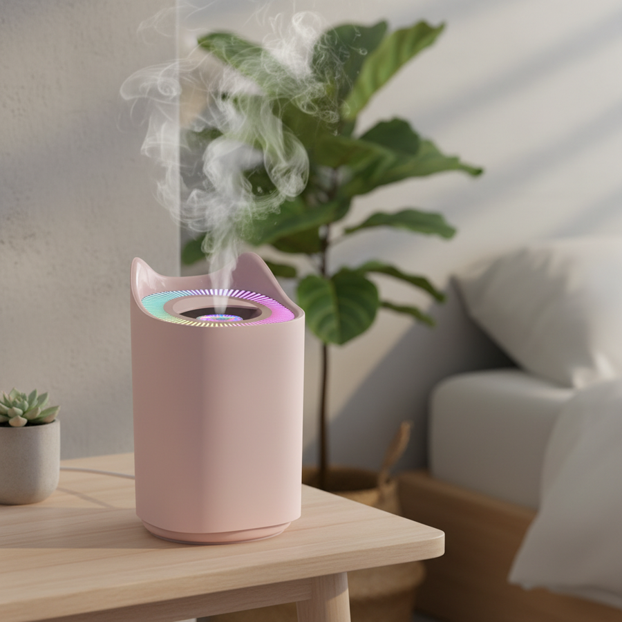 Humidificateur rose premium